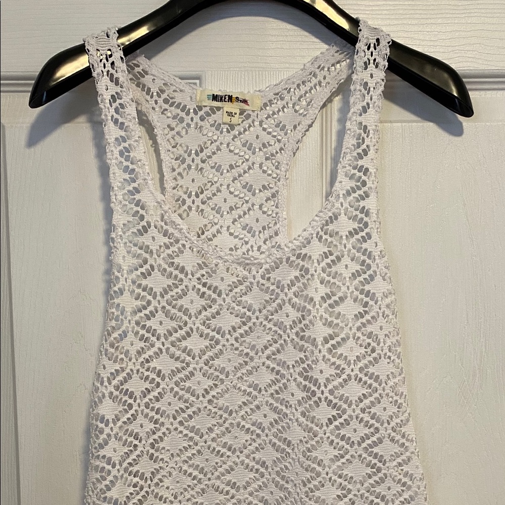 White crochet cover-up dress size S